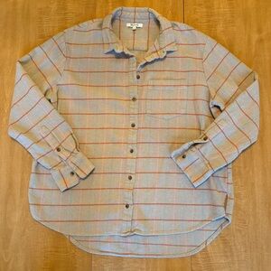 Madewell Plaid Flannel Button Up Shirt